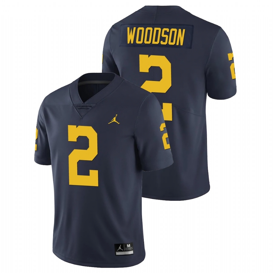 Michigan Wolverines Men's NCAA Charles Woodson #2 Navy Limited College Football Jersey PPB5649EE